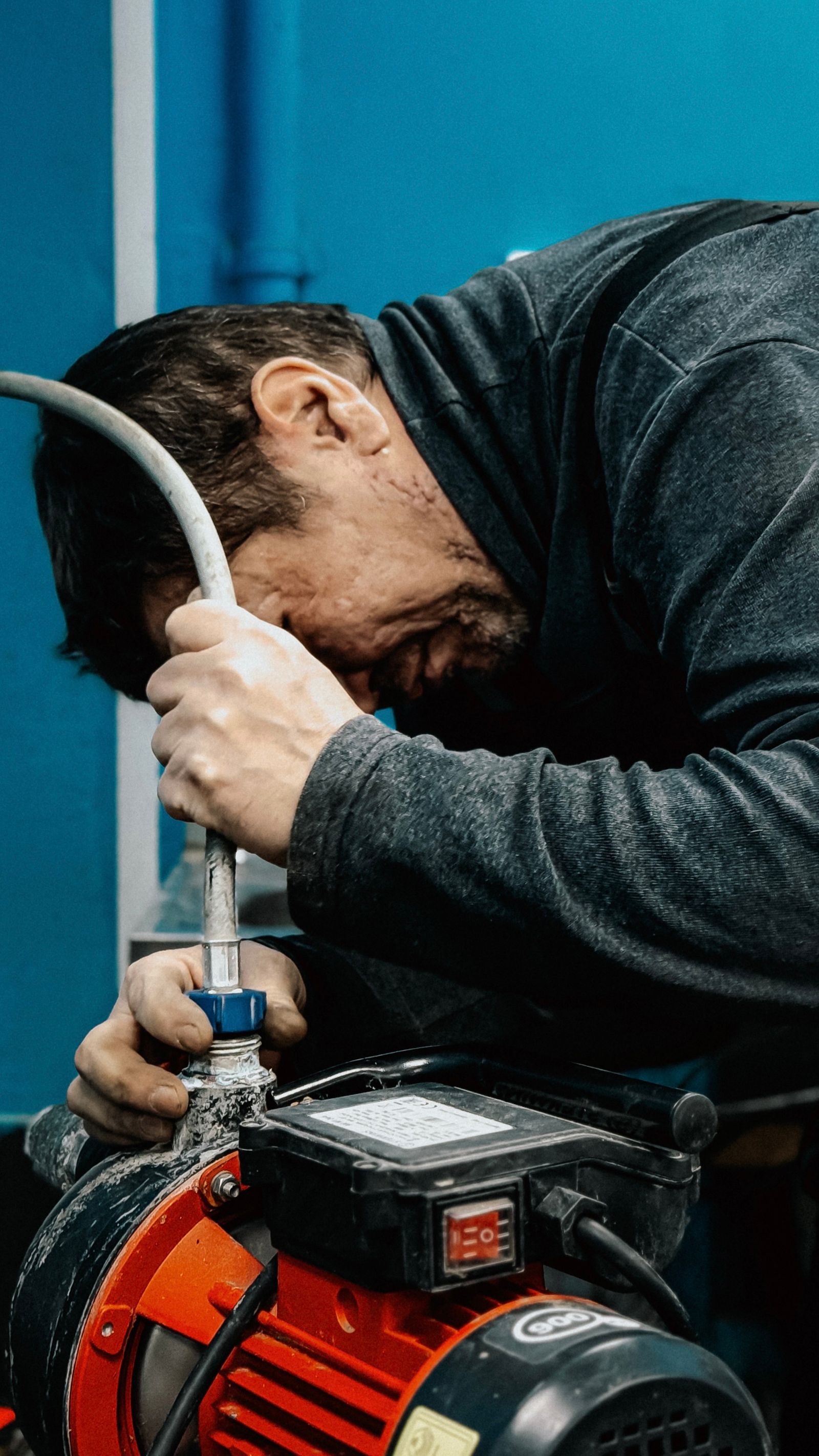 Liberty Plumbing technician at work